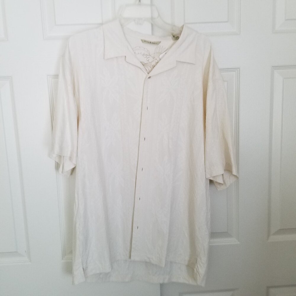 Tommy Bahama Mens Size XL Silk SS shirt EUC
